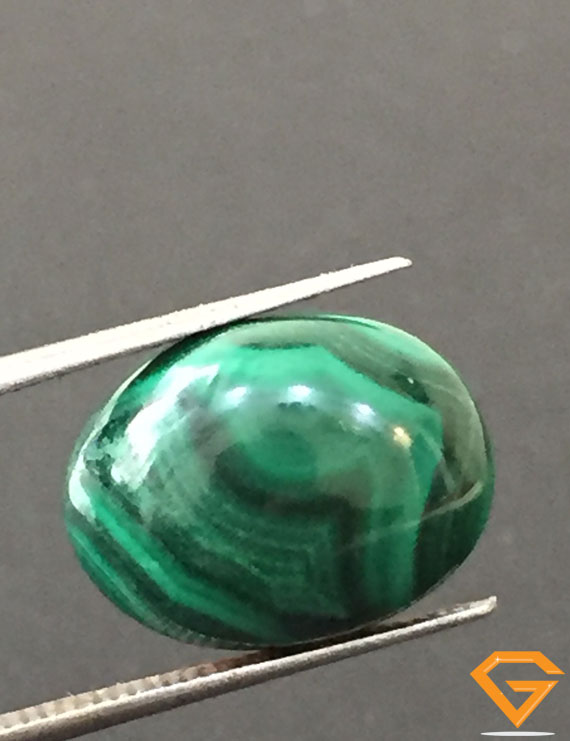 12.48 ct Natural Certified Malachite stone